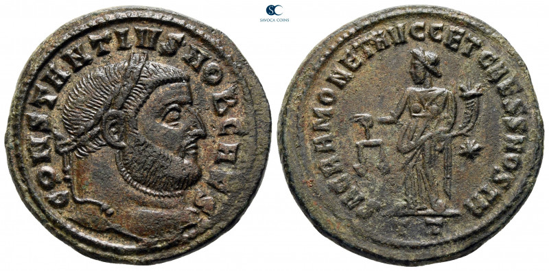 Constantius I Chlorus, as Caesar AD 293-305. Ticinum
Follis Æ

26 mm, 11,45 g...