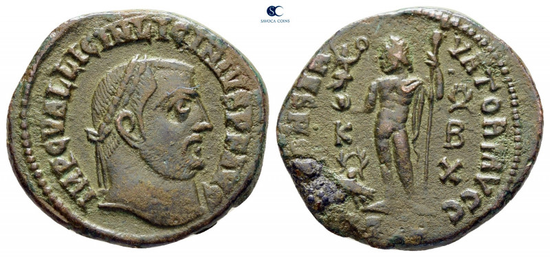 Licinius I AD 308-324. Alexandria
Follis Æ

19 mm, 3,68 g



nearly very ...