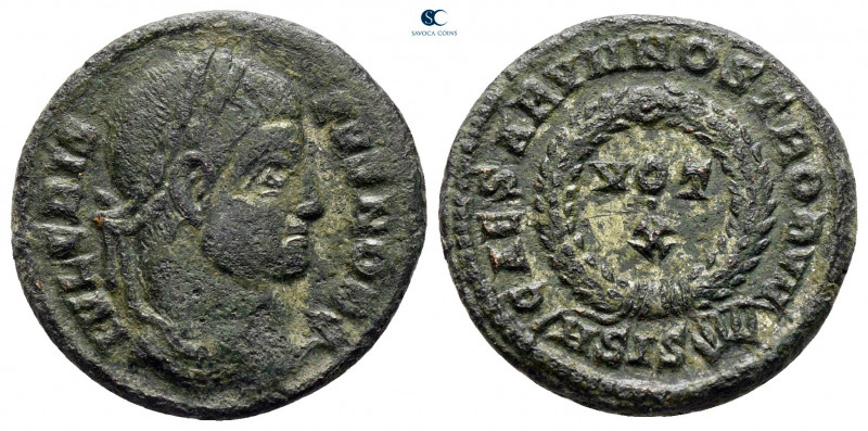 Crispus, as Caesar AD 316-326. Siscia
Follis Æ

15 mm, 2,91 g



nearly v...