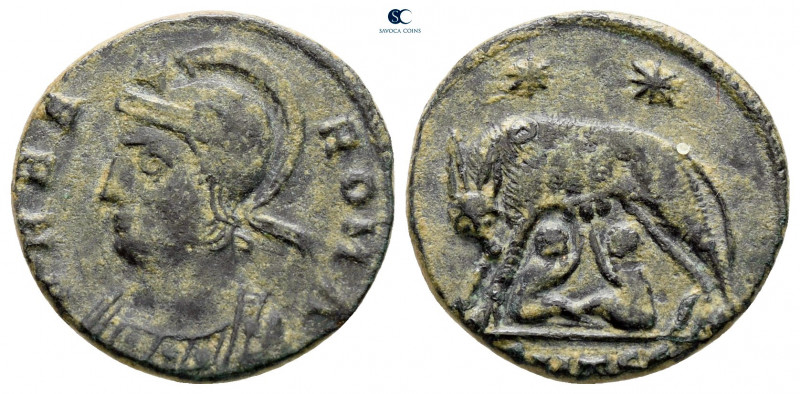 City Commemoratives AD 330-354. Thessaloniki
Follis Æ

16 mm, 2,40 g



n...