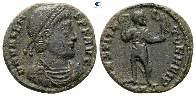 Valens AD 364-378. Thessaloniki
Follis Æ

17 mm, 2,61 g



nearly very fi...