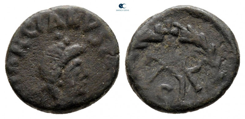 Marcian AD 450-457. 
Nummus Æ

10 mm, 1,03 g



nearly very fine