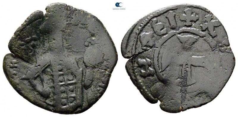 Andronicus III Palaeologus AD 1328-1341. Constantinople
Assarion Æ

17 mm, 1,...