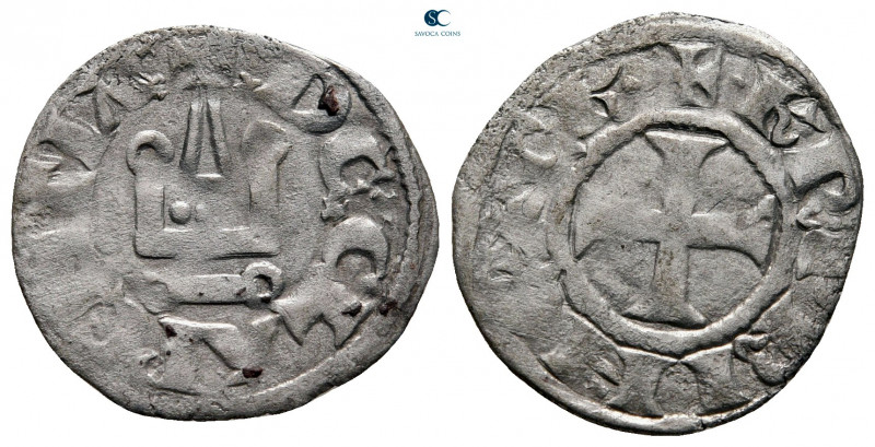 Crusaders, Principality of Achea. Charles II of Anjou AD 1285-1287. 
Denier Tou...