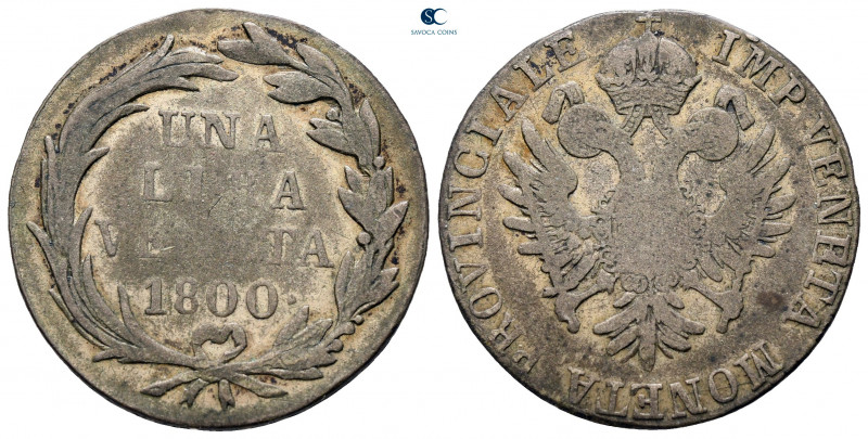 Italy. Venezia (Venice). AD 1800.
Lira Veneta 

2 mm, 4,84 g



nearly ve...