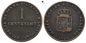 Italy. Parma. Maria Luigia  AD 1815-1847. Centesimo CU