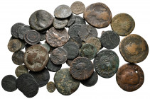 Lot of ca. 51 roman bronze coins / SOLD AS SEEN, NO RETURN!nearly very fine