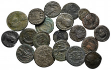 Lot of ca. 20 late roman bronze coins (Valens, Constans, Gratianus, etc.) / SOLD AS SEEN, NO RETURN!very fine
