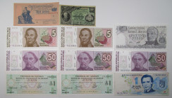 Banco Central de la Republic Argentina & Others. 1884-1990s. Lot of 21 Issued Notes.