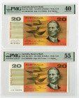 Reserve Bank of Australia, ND (1974-1989) Issued Banknote Pair