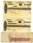 Bank of New South Wales, ca.1860-80's Perkins Bacon Archive's Proof Check and Bill of Exchange Trio
