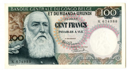 Banque Centrale du Congo Belge, 1956 Issued Banknote
