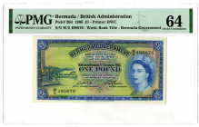 Bermuda Government, 1966 Issued Banknote