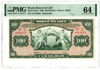 Banco do Café, 1890. Remainder Banknote
