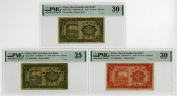Sino-Scandinavian Bank, 1925 Tientsin Issued Banknote Trio