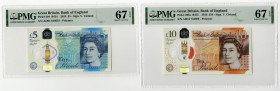 Bank of England. 2015-16. Polymer High Grade Pair of Banknotes