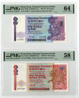 Standard Chartered Bank, 1986-89 Issued Banknote Pair