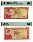 Central Bank of Jordan, ND (1959) Issued Banknote Pair