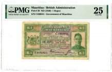 Government of Mauritius, ND (1940) Issue Banknote