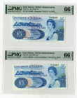 Saint Helena - British Administration. ND (1976-1981) High Grade Lot of 2 Issued Notes.