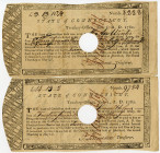 State of Connecticut, 1782 Treasury Office "Continental Army" Payment Pair