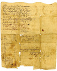 Albany, New York Province, 1729 Land Deed - Mortgage Legal Document Mentioning and Signed by Philip Livingston