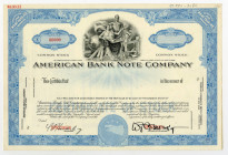 American Bank Note Co. ca. 1940-50s Specimen Stock Certificate