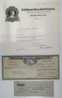 American Bank Note Co. and E.A. Wright Bank Note Co. Letterheads & Checks, 1929-56.