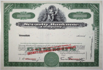 Security Banknote Co. Specimen Stock Certificate