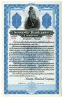 Security Banknote Co., ca.1920-30's Specimen Spanish Advertising Bond