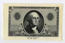 Columbian Bank Note Co., 1880-1900s Color Sample Page with Portrait of George Washington