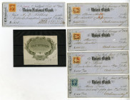 Delmonico's Collection of 1863-65 Issued Checks and Proof Vignette