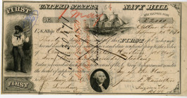 United States Navy Bill of Exchange, 1870 I/C  Historic First Exchange Issued off of Callao, Peru.