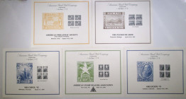 ABN, Hawaii, 1993 Reprint Proof Stamp Souvenir Card Collection of 10 Sets of 6 Different Proofs.