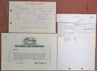Yellow Cab Co. 1955 Progress Proof Stock Certificate With Additional Design Element Proofs and Production Correspondence