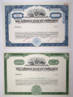 National Bank of Commerce in New Orleans Specimen Stock Certificate Pair, ca.1940-60s