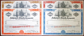 Anheuser-Busch, Inc. 1979 Specimen Registered Bond Quartet