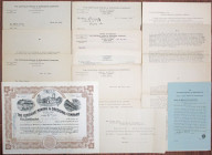 Certigue Mining & Dredging Co. 1910-12 I/U Stock Certificate & Detailed Correspondence Group Lot