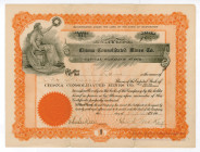 Chisna Consolidated Mines Co., 1907 (Alaska Location) Share Certificate