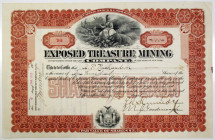 Exposed Treasure Mining Co. 1903 I/U Stock Certificate