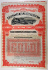 Evansville & Richmond Rail Road Co. 1891 Specimen Bond.