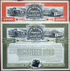 Atchison, Topeka and Santa Fe Railway Co., (1895 - Rare Reissued with New Terms in 1899 variety) Specimen Bond Pair