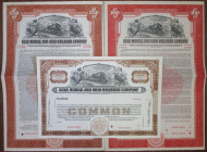 Gulf, Mobile and Ohio Railroad Co., 1940's Specimen Stock and Bond Trio