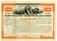 New York Central and Hudson River Rail Road Co., 1873 Specimen Bond Rarity.