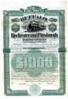 Buffalo, Rochester and Pittsburgh Railway Co., 1887 Specimen Bond