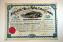 New York, West Shore and Buffalo Railway Co. 1881 Specimen Bond.