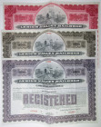 Lehigh Valley Railroad Co., 1903 Trio of Specimen Bonds