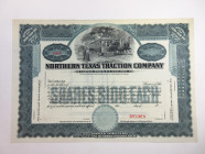 Northern Texas Traction Co., ca.1900-1920 Specimen Stock Certificate