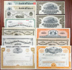 Railroad Stocks and Bonds Assortment of Issued Certificates, ca. 1850-1970s