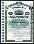 State of Tennessee, Settlement Bond (On Corrected Compromise Bond) 1882 Specimen Used as Model.